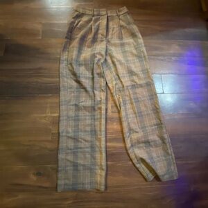 Old Navy Men's Brown Plaid Chinos